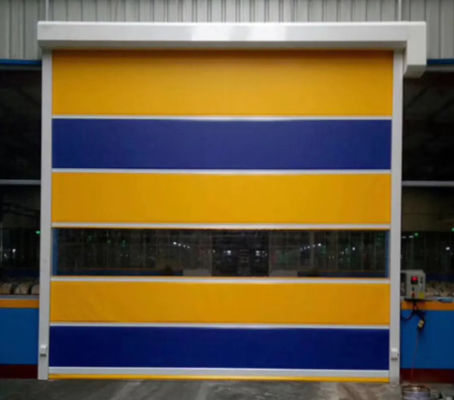Facile installazione Alta velocità PVC Roll Up Rapid Shutter Door 304 in acciaio inossidabile Modern Design Zipper