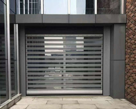 Porta a spirale trasparente ad alta velocità in alluminio ad alta efficienza di sicurezza con alimentazione 220V/50HZ