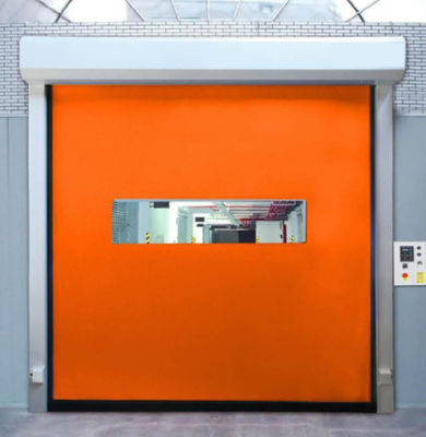 Struttura in acciaio ad alta velocità PVC Rollo Up Rapid Shutter Door 304 in acciaio inossidabile resistente alle intemperie