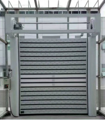 Efficienza Sicurezza Porta a spirale trasparente in alluminio combinato ad alta velocità con sensore fotoelettrico