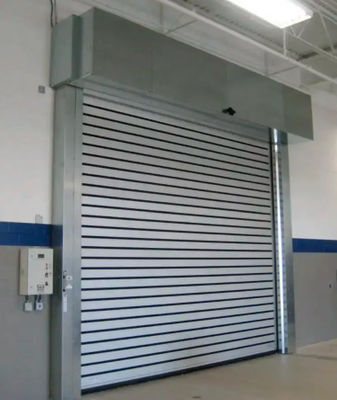 Efficienza Sicurezza Porta a spirale trasparente in alluminio combinato ad alta velocità con sensore fotoelettrico