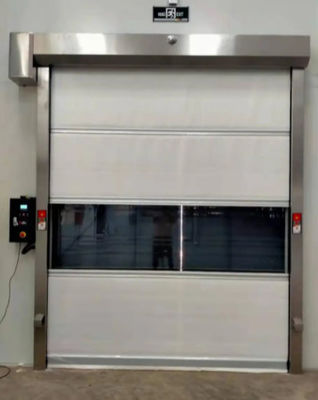 Alta velocità PVC Rollo Up Rapido Persiane Porta 304 Acciaio inossidabile Moderno Isolato Rapido funzionamento