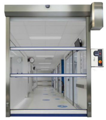 Basso mantenimento resistenza alle intemperie alta velocità PVC rotolo fino porta veloce persiana 304 in acciaio inossidabile