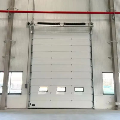 Stazione antincendio industriale commerciale sezionale porte aeree riducenti il rumore colore bianco automatico modellato