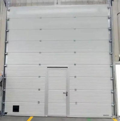 Porta di magazzino seczionale di alluminio isolato moderno garaggio industriale controllo remoto automatico in stile aperto finito
