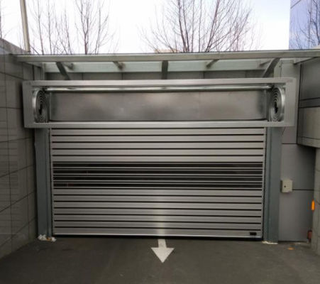 Porta a spirale trasparente in alluminio ad alta velocità per l'efficienza della sicurezza