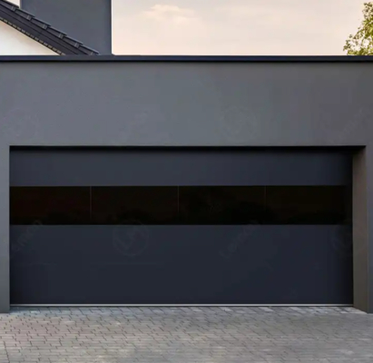 Porte sezionali per garage commerciali a tenuta stagna per intemperie con porte sezionali industriali automatiche in acciaio stampato