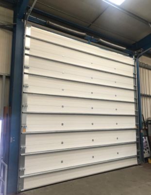 Esportatori di porte sezionali industriali per stazione dei pompieri con serratura di alta sicurezza, formate automaticamente e con serranda avvolgibile antincendio a rilascio di emergenza