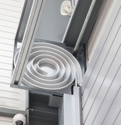 0.75KW Motor Power Aluminum Factory Wholesale Industrial High Speed Spiral Door Sicurezza ed efficienza con sensore fotoelettrico Motor Door per hangar