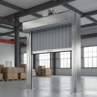 Riduzione del rumore Alta sicurezza Alta velocità PVC Rollo Up Rapid Shutter Door 304 Materiale in acciaio inox Ideale per applicazioni industriali