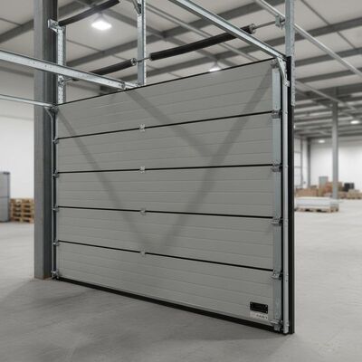 Porta sezionale da garage con spessore di 40 mm, 0,2-0,4 m, porte sezionali commerciali, porte sezionali coibentate, guarnizioni in vinile