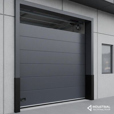 Porte sezionali industriali a scorrimento verticale Porte sezionali personalizzate a colori Porte da garage sezionali isolate Porte commerciali a scorrimento verticale Guarnizione in vinile