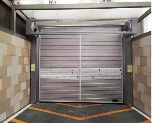 Porta a spirale ad alta velocità industriale di alluminio di controllo PLC di alta qualità Porta veloce a spirale esterna intelligente Porta a serranda a scorrimento rapido in alluminio