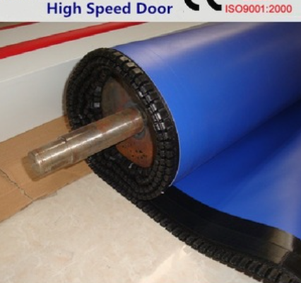 Isolamento termico Alta velocità PVC Rollo Up Fast Shutter Zipper Door 304 Materiale in acciaio inossidabile personalizzato su ordinazione Ideale per il commercio
