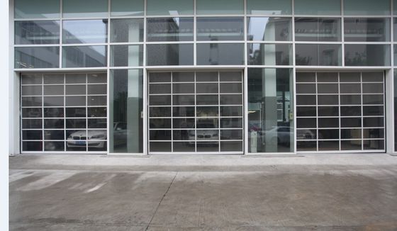 Portone sezionale in alluminio verniciato a polvere Porte per garage in alluminio a vista completa