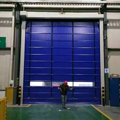 Pulsante di controllo delle condizioni climatiche delle porte avvolgibili rapide in PVC del magazzino