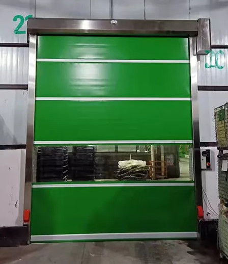 Tenda di plastica 50HZ 1.50KW del PVC della chiusura lampo del rullo dell'otturatore rapido a riparazione automatica delle porte