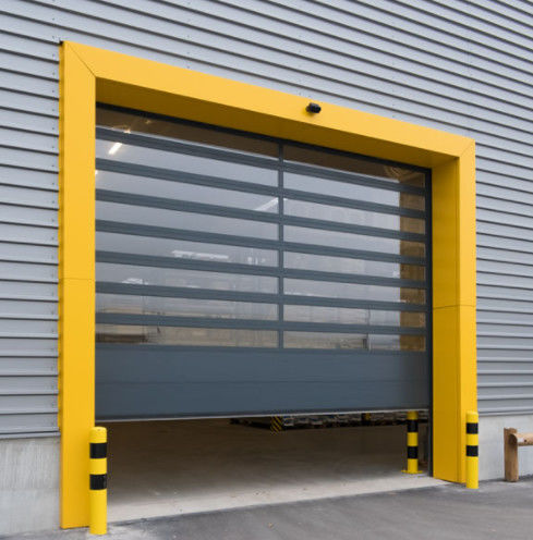Porta a spirale trasparente in alluminio ad alta velocità Resistenza al vento ≤ 2,0KN/m2 e prestazioni Alta velocità con vendita diretta in fabbrica