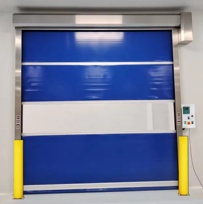 Sicurezza Porte a rulli in acciaio con isolamento termico Riduzione del rumore a bassa manutenzione Persiane a rulli veloci Porta ad alta velocità