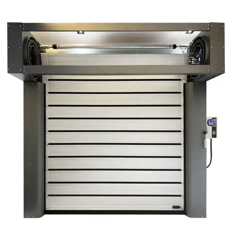 Porta a spirale trasparente ad alta velocità in alluminio industriale Sicurezza ed efficienza in una porta rapida automatica industriale