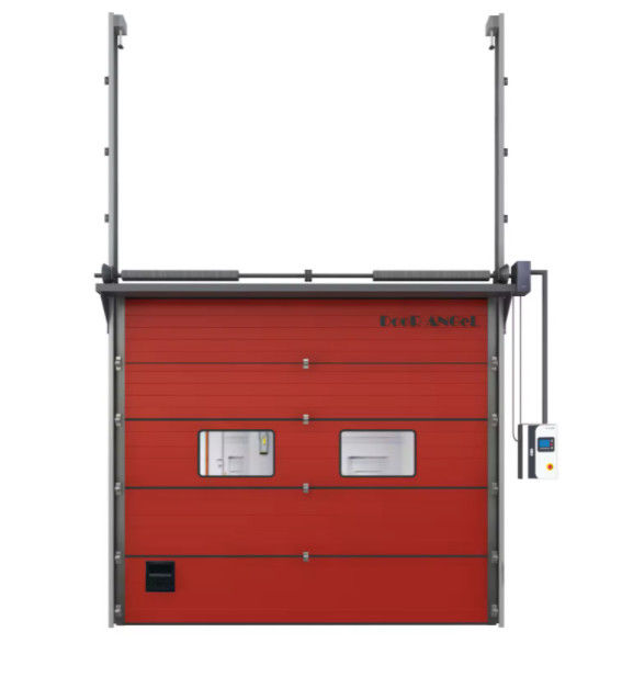 Porte a sezione con maniglia chiudibile e design resistente al vento