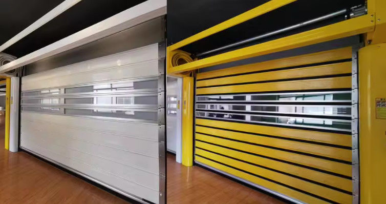 Porta a spirale ad alta velocità con controllo PLC a 0,8 m/s Sistema di sicurezza del sensore fotoelettrico