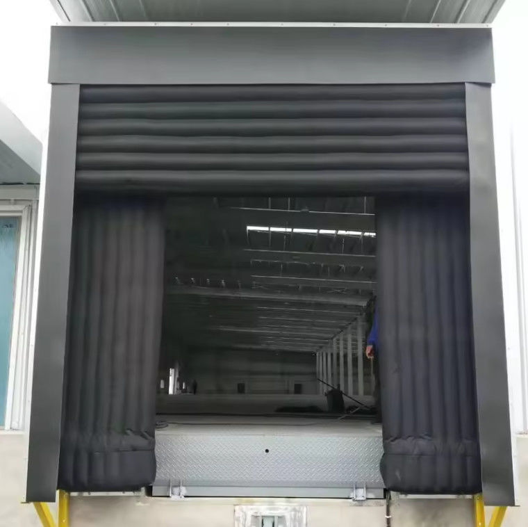 Rifugio di docks gonfiabile resistente al fuoco e agli UV con design flessibile Sistema logistico industriale sigillo di docks