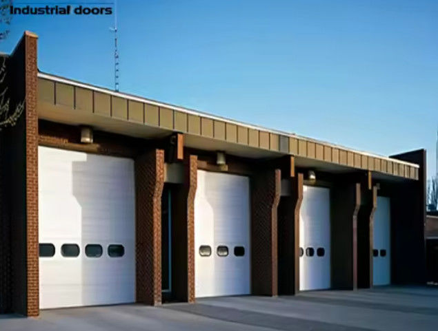 Porta sezionale in acciaio a ridurre il rumore con finitura rivestita in polvere