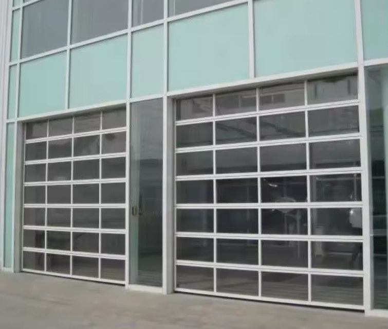 Porta sezionale in alluminio rivestita in polvere con doppio vetro eccellente isolamento porta sezionale in vendita diretta