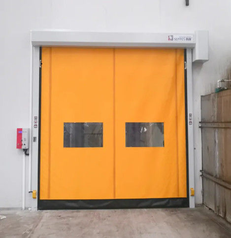 Isolazione veloce rotolo su persiana zipper porta con 304 acciaio inossidabile Pvc zipper automatico porta veloce
