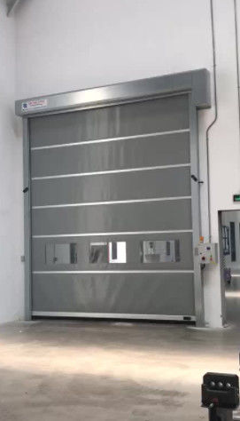 Riduzione del rumore Alta velocità PVC Rollo Up Rapid Shutter Door 304 in acciaio inossidabile resistenza alle intemperie