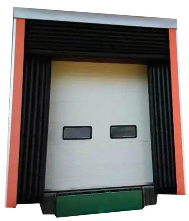 Sistema di caricamento regolabile Portone del molo Rifugio PVC Plastico Gomma Costruzione Efficiente dal punto di vista energetico Buona tenuta tra porta del molo e camion