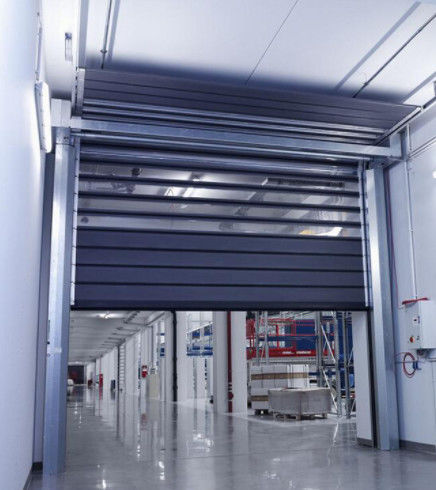Porta a spirale ad alta velocità di alte prestazioni di alluminio ad alta velocità di sicurezza Efficienza di alimentazione garantita 220V/50HZ Velocità di chiusura 0,8m/s