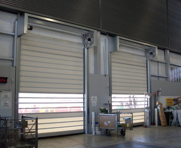 Porta a spirale trasparente ad alta velocità in alluminio ad alta efficienza di sicurezza con alimentazione 220V/50HZ