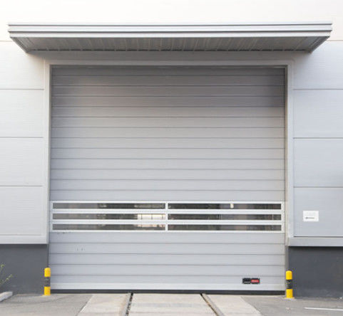 Efficienza Sicurezza Efficienza Resistenza al vento ≤2,0KN/m2 Velocità di apertura 0,8m/s Porta a spirale trasparente in alluminio ad alta velocità