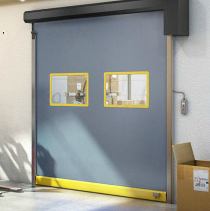 Struttura in acciaio ad alta velocità PVC Rollo Up Rapid Shutter Door 304 in acciaio inossidabile resistente alle intemperie