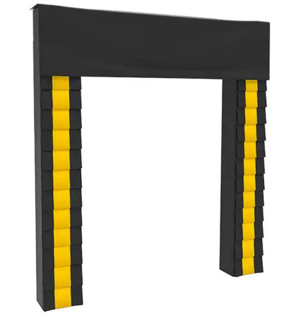 Spugna in PVC ad alta tenuta carico flessibile scarico personalizzato sistema di carico regolabile in colore Dock Door Shelter per carico pesante