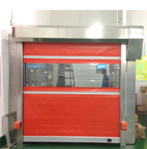 Alta velocità PVC Rollo Up Rapido Persiane Porta 304 Acciaio inossidabile Moderno Isolato Rapido funzionamento