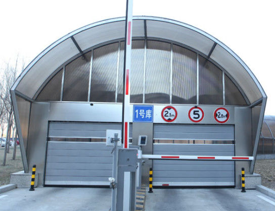 Porta a spirale trasparente ad alta velocità in alluminio personalizzata Efficienza di sicurezza Resistenza al vento ≤2,0KN/m2