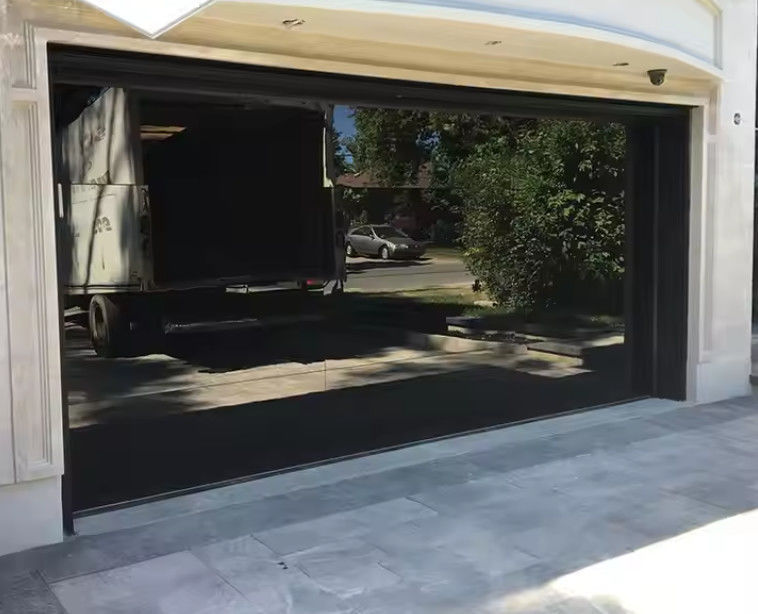 Alta tenuta all'acqua di sicurezza classe 3 Porta di garage sezionale trasparente con prestazioni in vetro