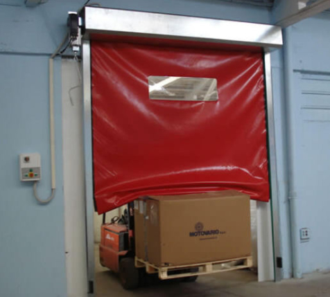 Porta avvolgibile rapida in PVC ad alta velocità e alta sicurezza, materiale in acciaio inossidabile 304, personalizzata per e prestazioni