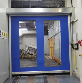 Fabbrica vendita diretta Riduzione del rumore Alta velocità PVC Roll Up Rapid Shutter Door 304 Materiale in acciaio inossidabile